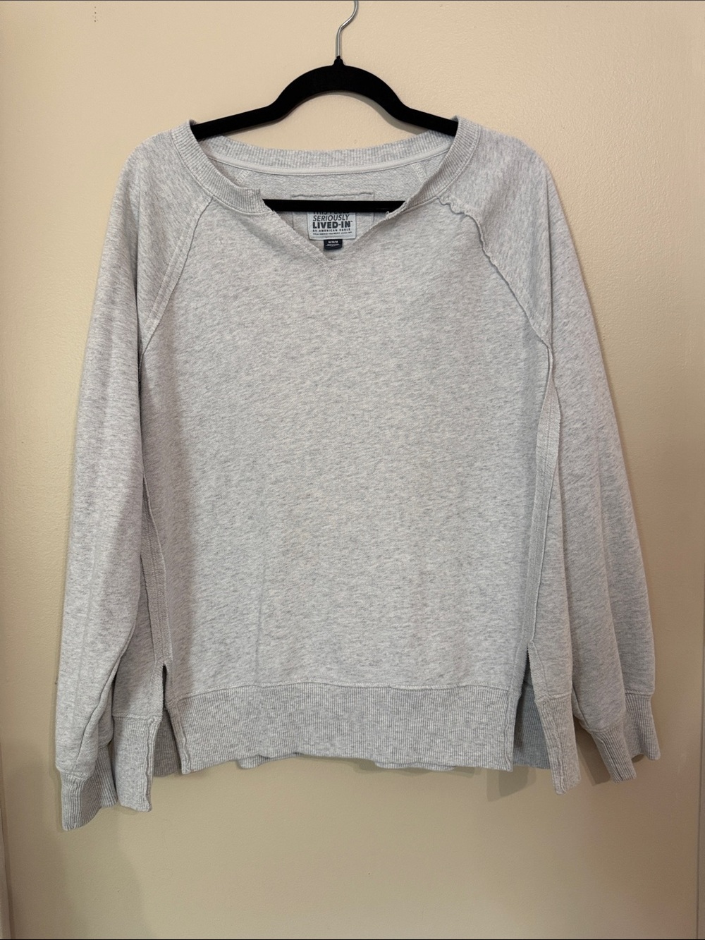 American eagle grey sweatshirt size medium